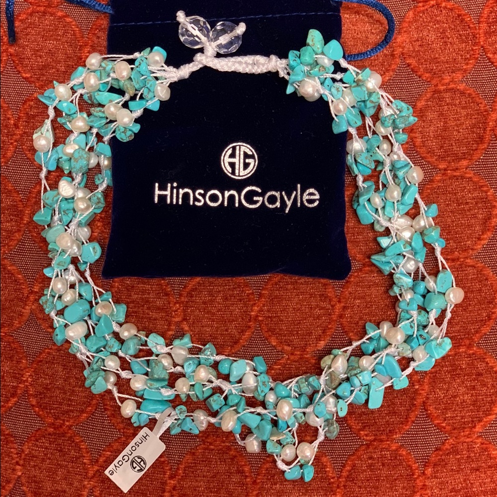 HinsonGayle 4 strand gemstone and pearl necklace